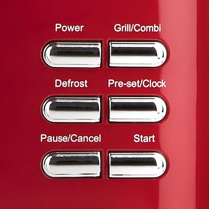 G3Ferrari G1015502 - Cuptor cu microunde cu grill, 1150 W/230 V, 20 l, roșu