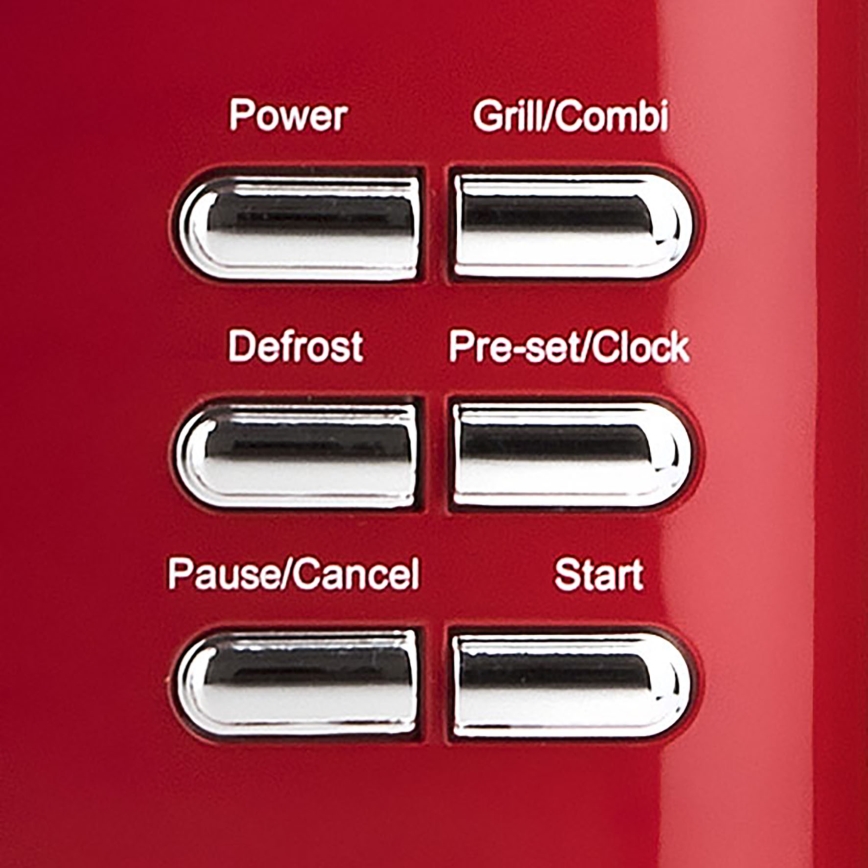 G3Ferrari G1015502 - Cuptor cu microunde cu grill, 1150 W/230 V, 20 l, roșu