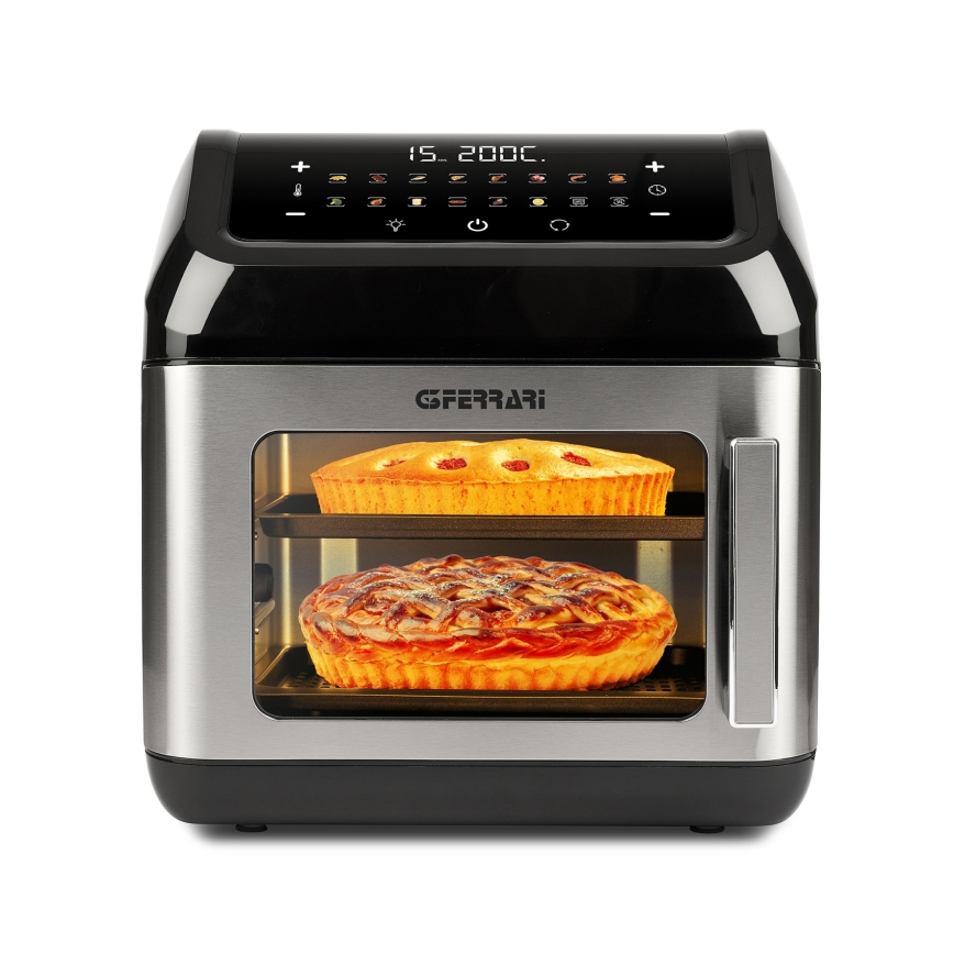 G3Ferrari G1018700 - Cuptor multifuncțional FRIGGISANO, 1700W/230V, 13 l, negru/inox