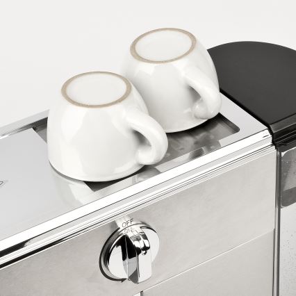 G3Ferrari G1018900 - Espressor manual cu portafiltru, 1350 W / 230 V, 15 bar, oțel inoxidabil