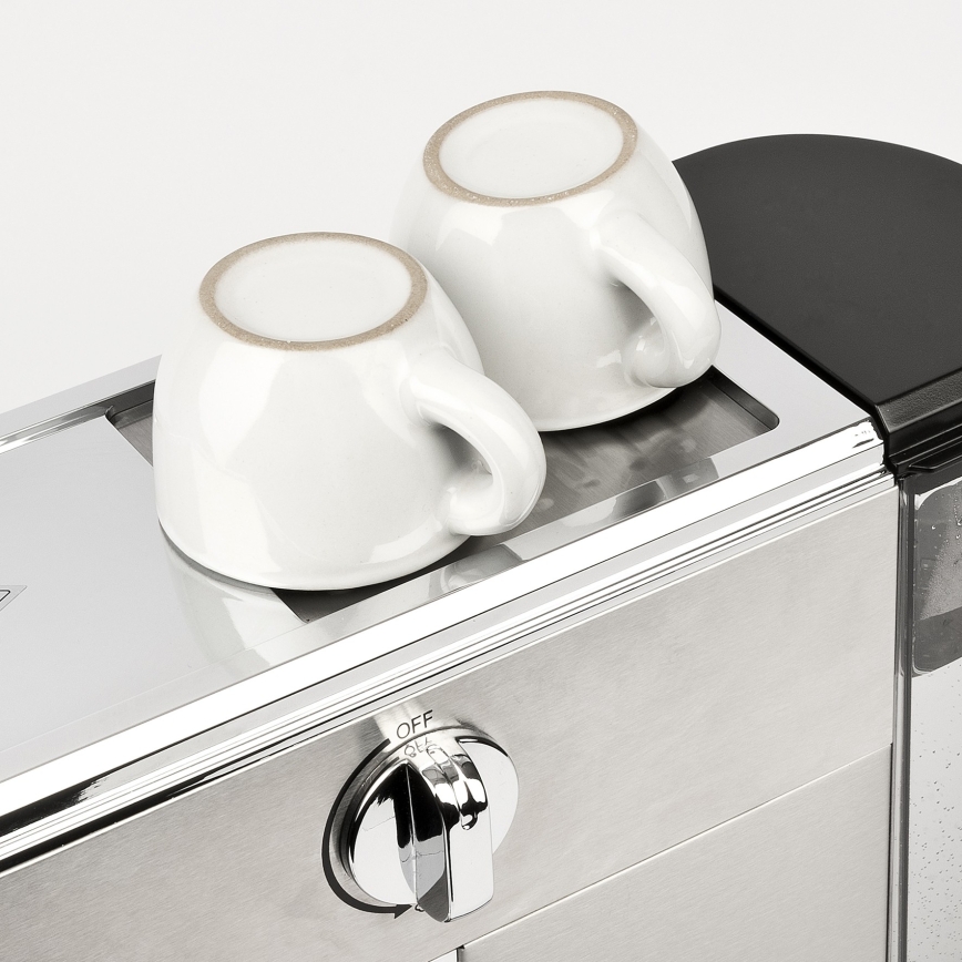 G3Ferrari G1018900 - Espressor manual cu portafiltru, 1350 W / 230 V, 15 bar, oțel inoxidabil