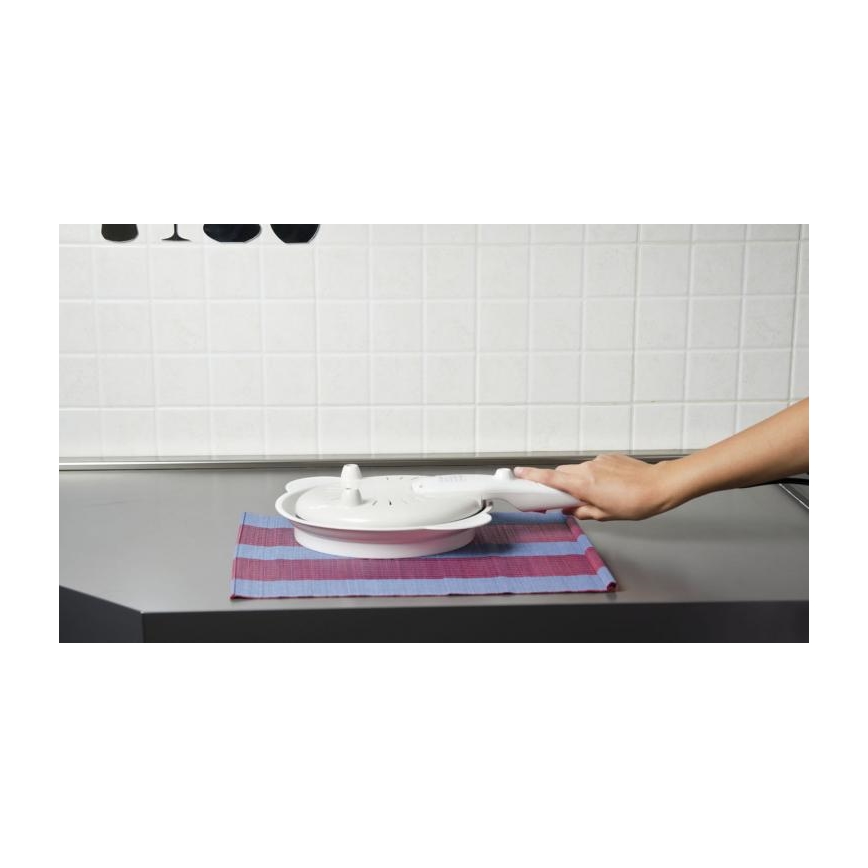 G3Ferrari G10306 - Aparat pentru clătite CREPPE, 20 cm, 800 W/230 V, alb