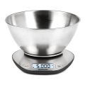 G3Ferrari G2006200 - Cântar de bucătărie digital cu bol, alimentare 2xAAA, inox