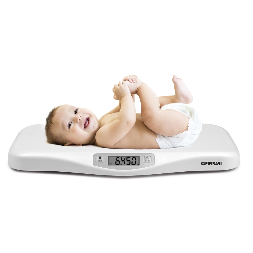 G3Ferrari G30021 - Cântar digital pentru copii, 20 kg, 1x CR2032, alb