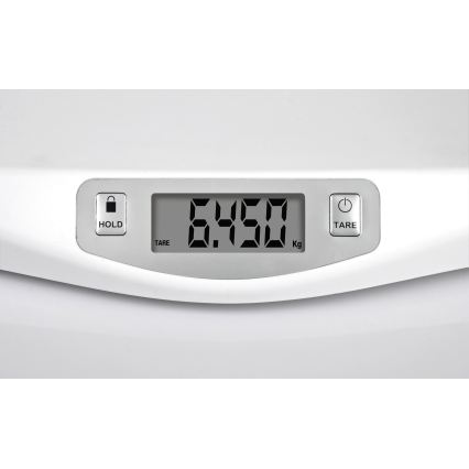 G3Ferrari G30021 - Cântar digital pentru copii, 20 kg, 1x CR2032, alb