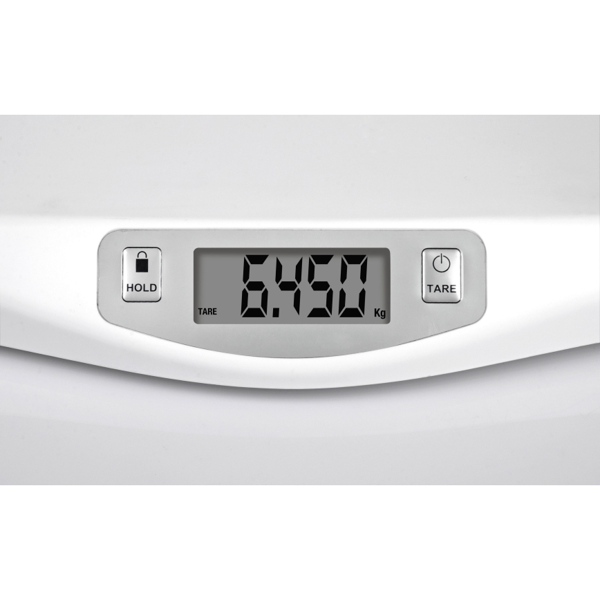 G3Ferrari G30021 - Cântar digital pentru copii, 20 kg, 1x CR2032, alb