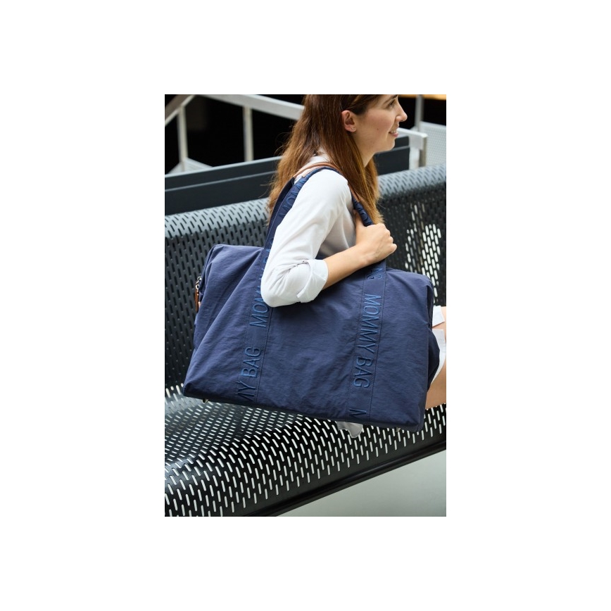 Geantă de înfășat Childhome MOMMY BAG albastru
