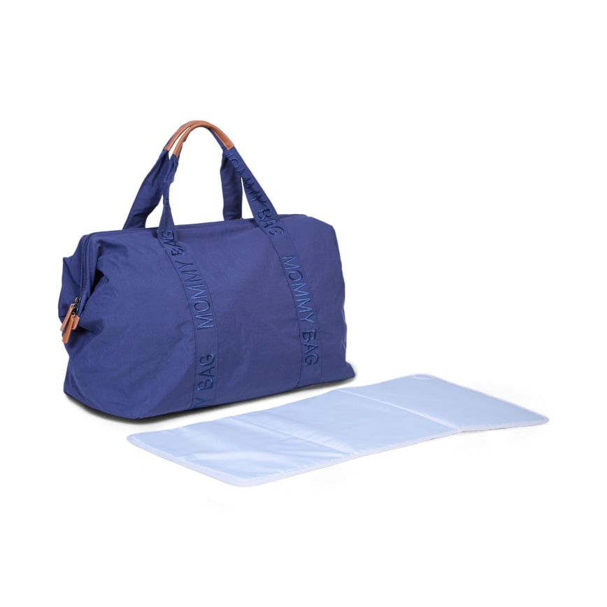 Geantă de înfășat Childhome MOMMY BAG albastru