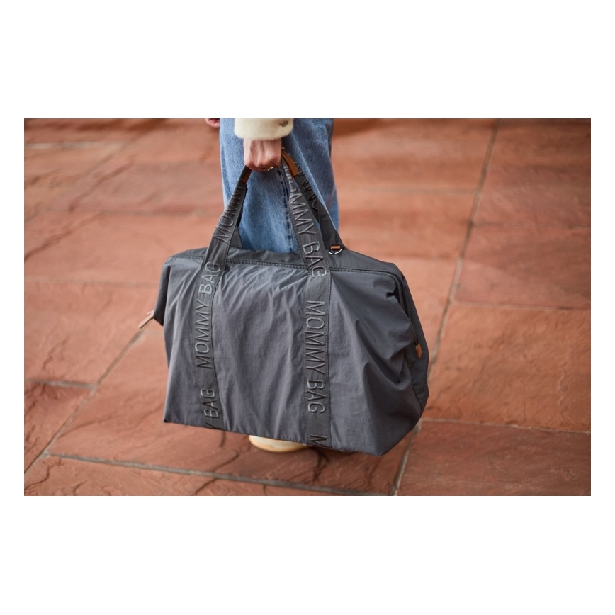 Geantă de înfășat Childhome MOMMY BAG gri