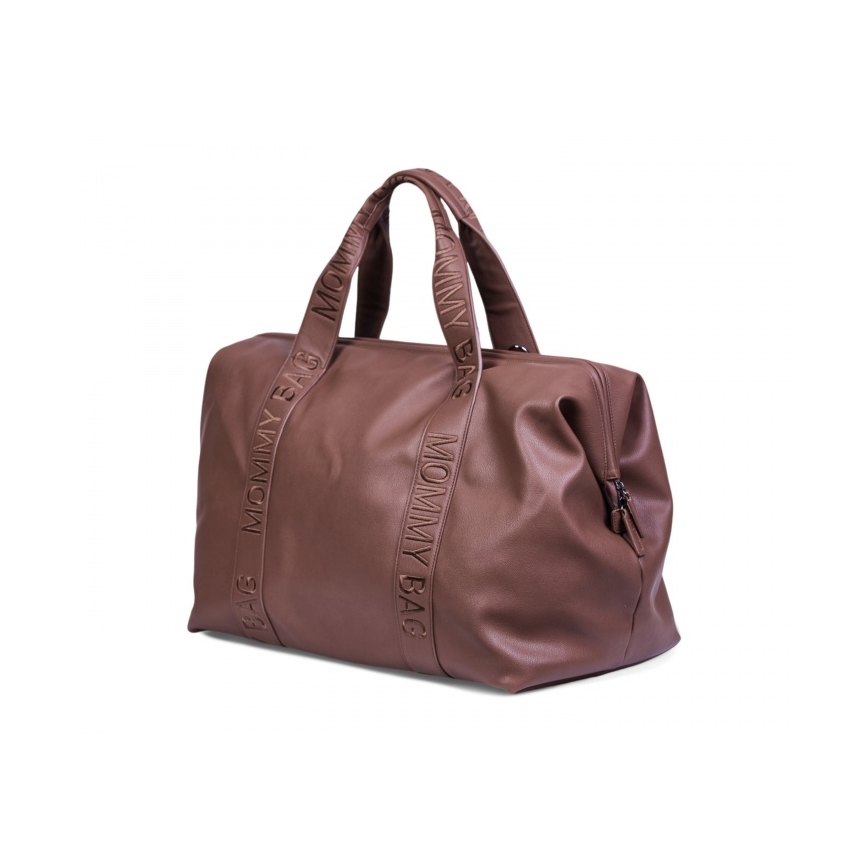 Geantă de înfășat Childhome MOMMY BAG LEATHER maro