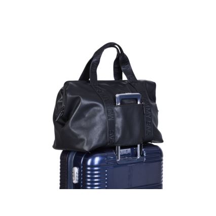 Geantă de înfășat Childhome MOMMY BAG LEATHER negru