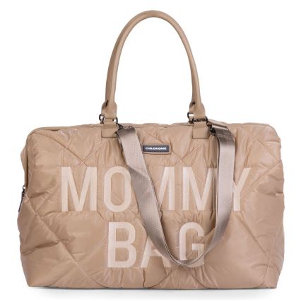 Geantă de înfășat Childhome MOMMY BAG PUFFERED bej