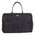 Geantă de înfășat Childhome MOMMY BAG PUFFERED negru