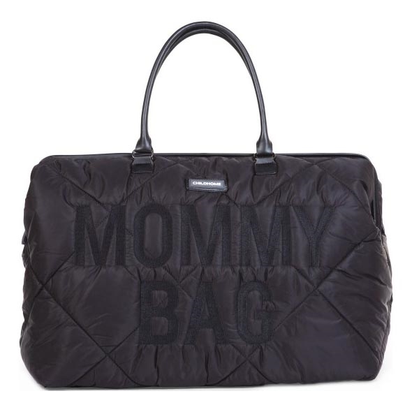 Geantă de înfășat Childhome MOMMY BAG PUFFERED negru