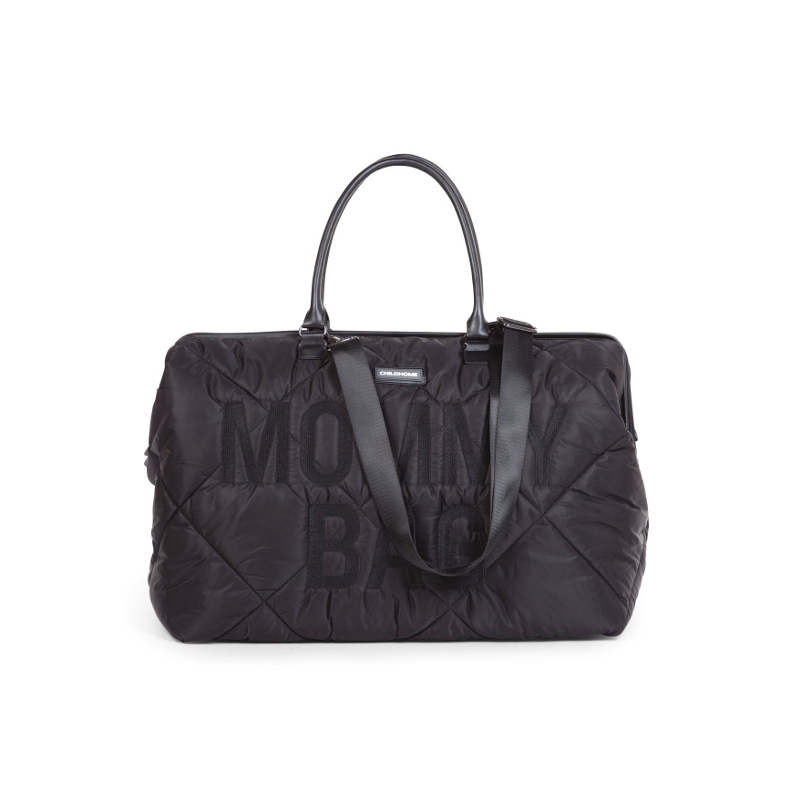 Geantă de înfășat Childhome MOMMY BAG PUFFERED negru