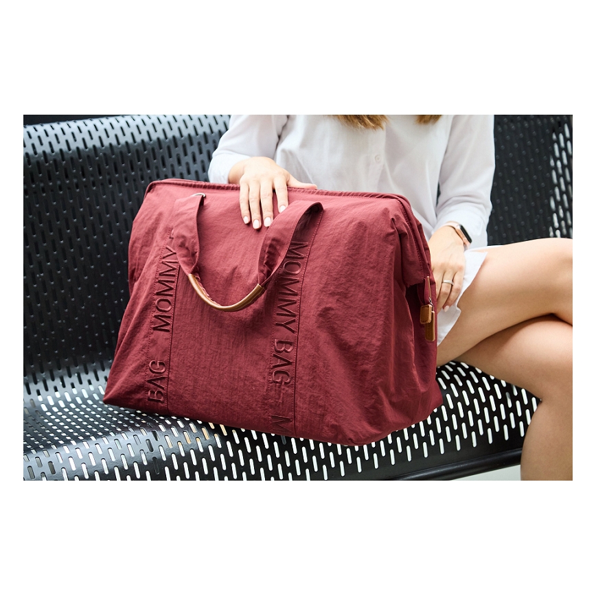 Geantă de înfășat Childhome MOMMY BAG roșu