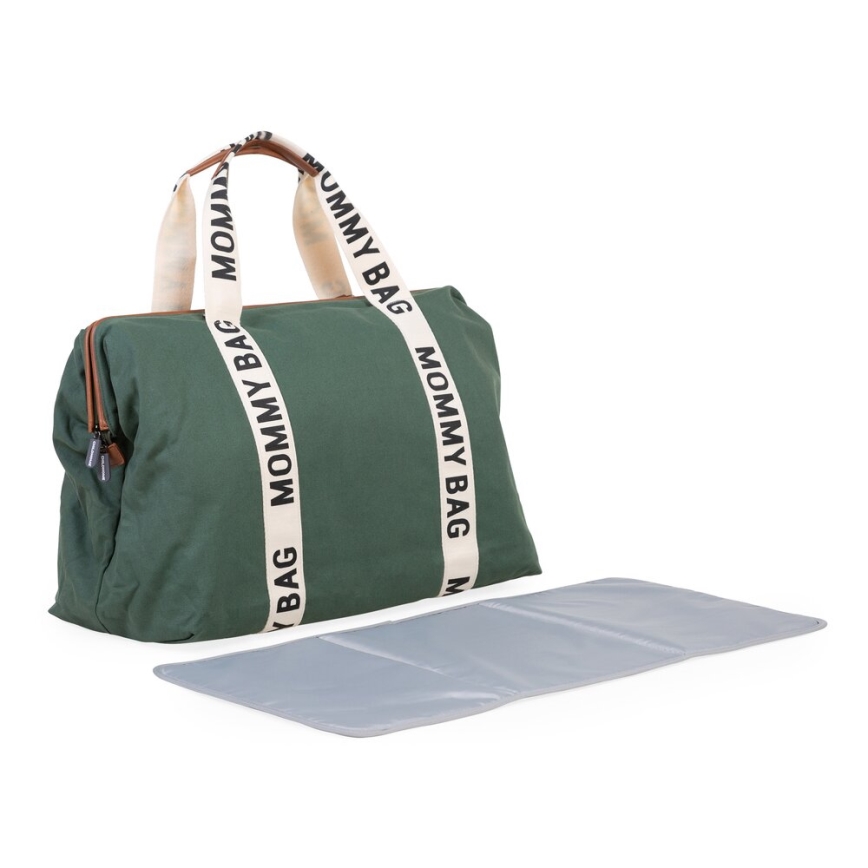 Geantă de înfășat Childhome MOMMY BAG verde