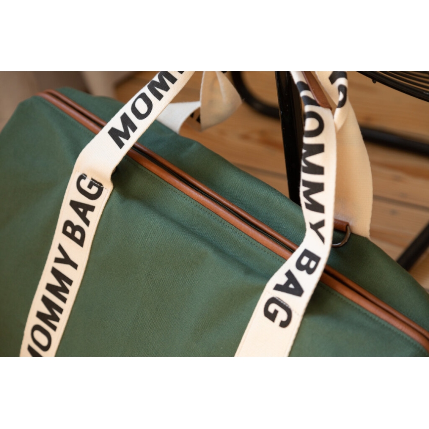 Geantă de înfășat Childhome MOMMY BAG verde