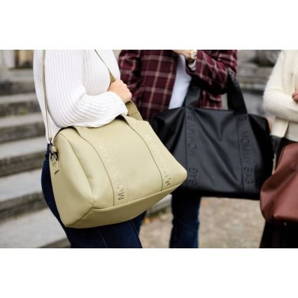 Geantă de înfășat Childhome MOMMY CLUB LEATHER bej