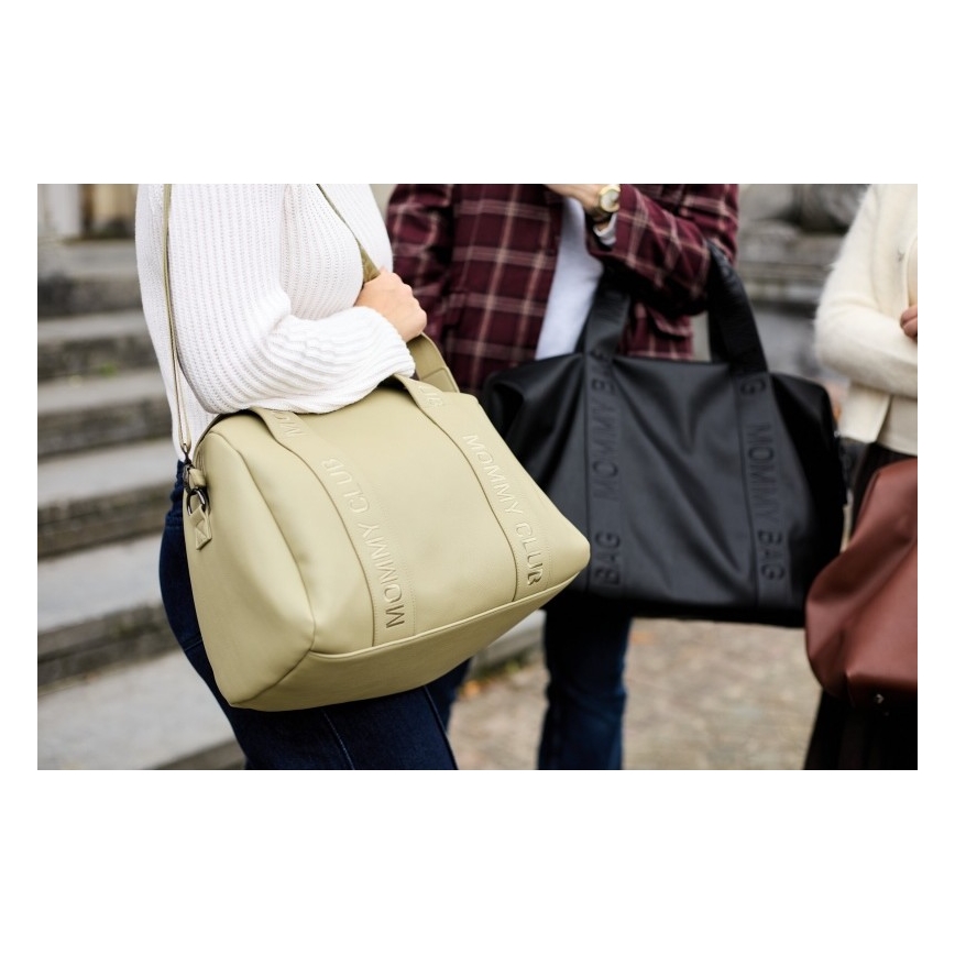 Geantă de înfășat Childhome MOMMY CLUB LEATHER bej