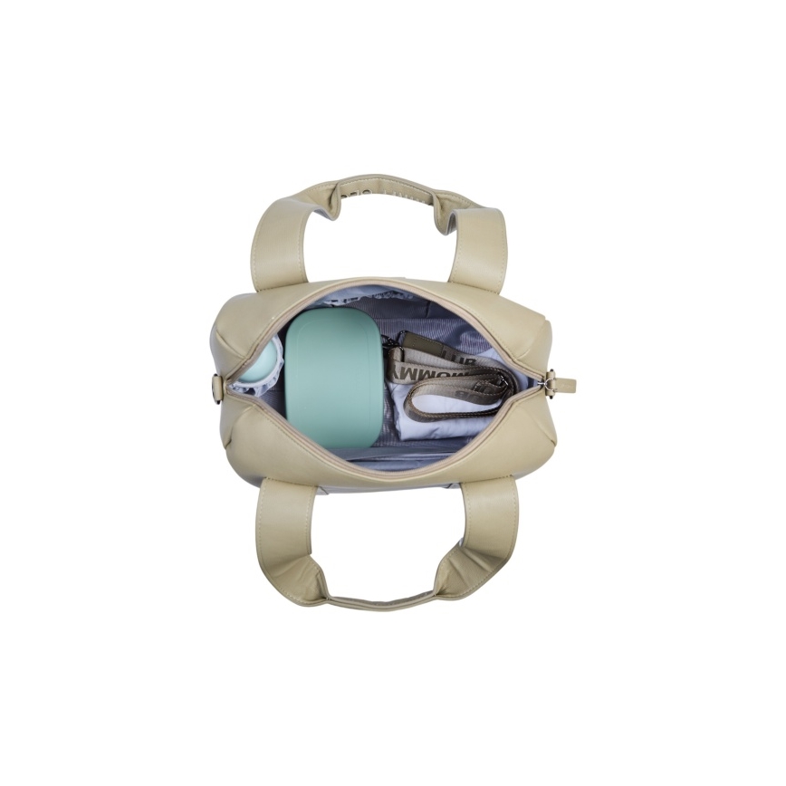 Geantă de înfășat Childhome MOMMY CLUB LEATHER bej