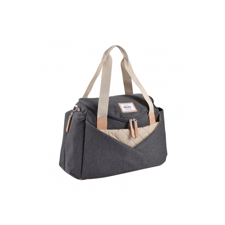 Geantă de înfășat pentru cărucior Beaba SYDNEY gri/bej