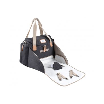 Geantă de înfășat pentru cărucior Beaba SYDNEY gri/bej