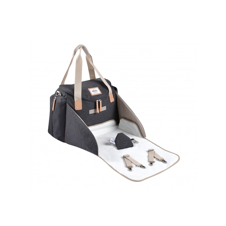 Geantă de înfășat pentru cărucior Beaba SYDNEY gri/bej