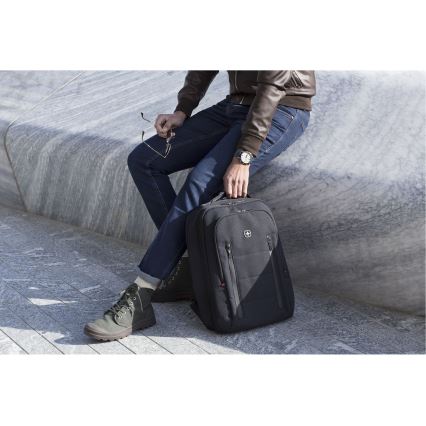 Geantă de laptop 16 l 16 cu buzunar pentru tabletă 12 Wenger City Traveler negru
