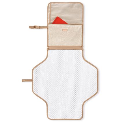 Geantă și covoraș de înfășat de voiaj 2 în 1 Skip Hop PRONTO bej