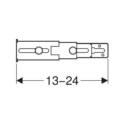 Geberit 111.064.00.1 - Set de fixare a picioarelor pe peretele din spate Duofix, 2 buc.
