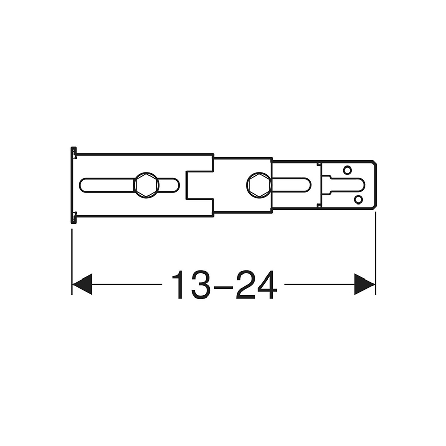 Geberit 111.064.00.1 - Set de fixare a picioarelor pe peretele din spate Duofix, 2 buc.