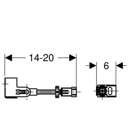 Geberit 111.835.00.1 - Set de fixare Duofix pentru perete, 2 buc.