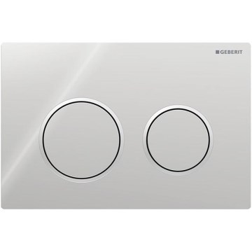 Geberit 115.085.KH.1 - Buton de acționare Omega20, 21,2 x 14,2 cm, crom lucios/crom mat