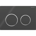 Geberit 115.085.KM.1 - Plăcuță de acționare Omega20 21,2x14,2 cm negru/crom lucios