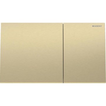 Geberit 115.622.QF.1 - Plăcuță de comandă Sigma70, 25 x 14,6 cm, alamă periată