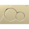Geberit 115.770.DT.5 - Plăcuță de acționare Sigma01 rotundă, 24,6x16,4 cm, alamă