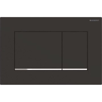 Geberit 115.883.14.1 - Placă de acționare Sigma30 24,6x16,4 cm neagră/crom lucios