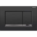 Geberit 115.883.KM.1 - Placă de acționare Sigma30, 24,6 x 16,4 cm, negru/crom lucios