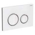 Geberit 115.884.SI.1 - Plăcuță de acționare Sigma50 24,6 x 16,4 cm, alb/crom lucios
