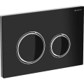 Geberit Sigma50 - plăcuță de acționare 115.884.SJ.1, 24,6 x 16,4 cm, negru/crom lucios