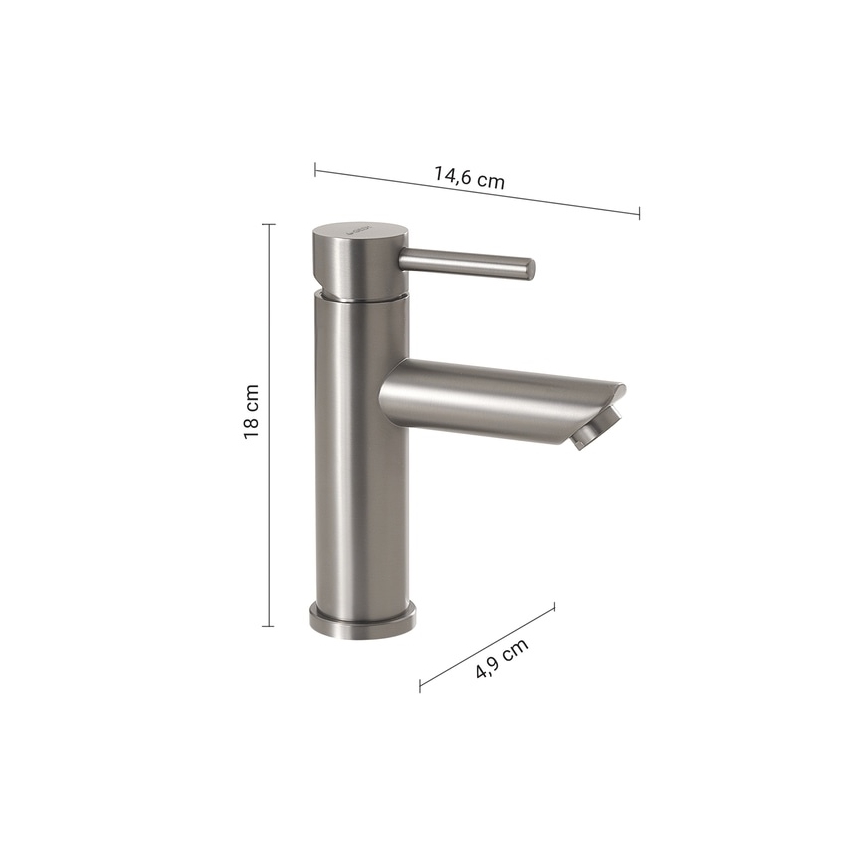Gedy - Baterie lavoar GARDA 18 cm crom mat