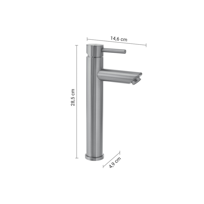 Gedy - Baterie pentru lavoar ALTO 28,5 cm crom mat