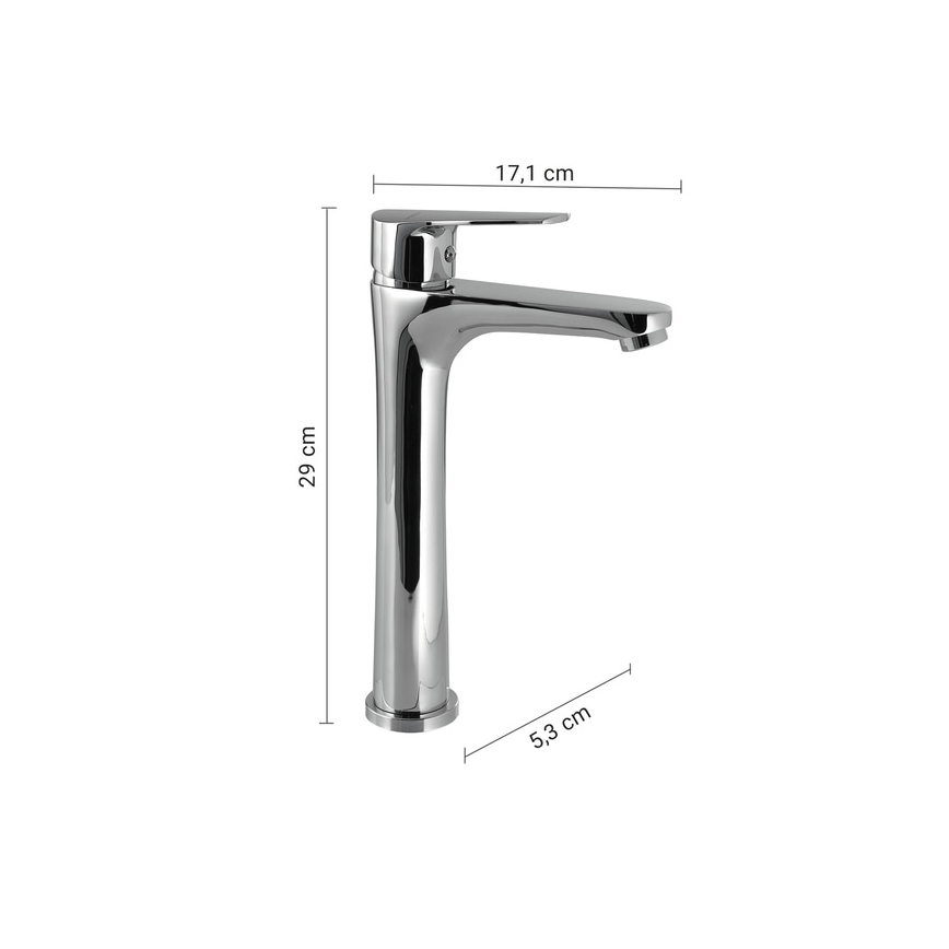 Gedy - Baterie pentru lavoar COMO 29 cm, crom lucios