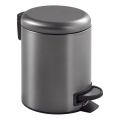 Gedy - Coș de gunoi POTTY, 3 L, închidere silențioasă, gri metalizat