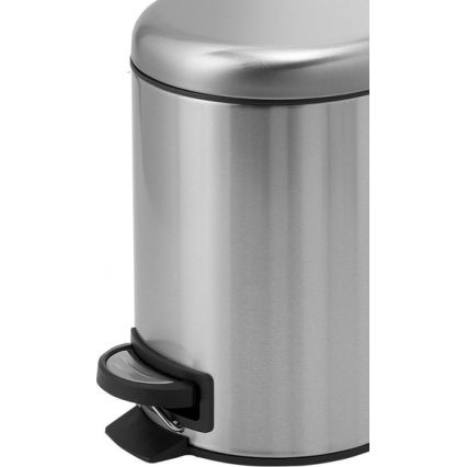 Gedy - Coș de gunoi POTTY 3 l, închidere silențioasă, inox