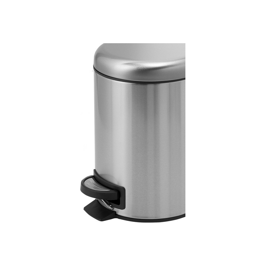 Gedy - Coș de gunoi POTTY 3 l, închidere silențioasă, inox