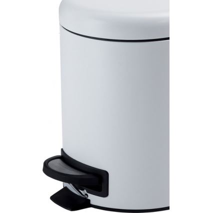 Gedy - Coș de gunoi POTTY 5 l, cu închidere silențioasă, alb