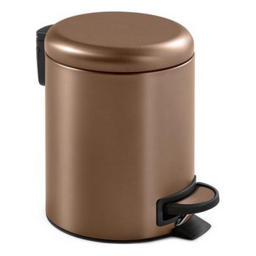 Gedy - Coș de gunoi POTTY 5 L, cu închidere silențioasă, bronz