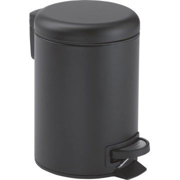 Gedy - Coș de gunoi POTTY 5 l, cu închidere silențioasă, negru mat